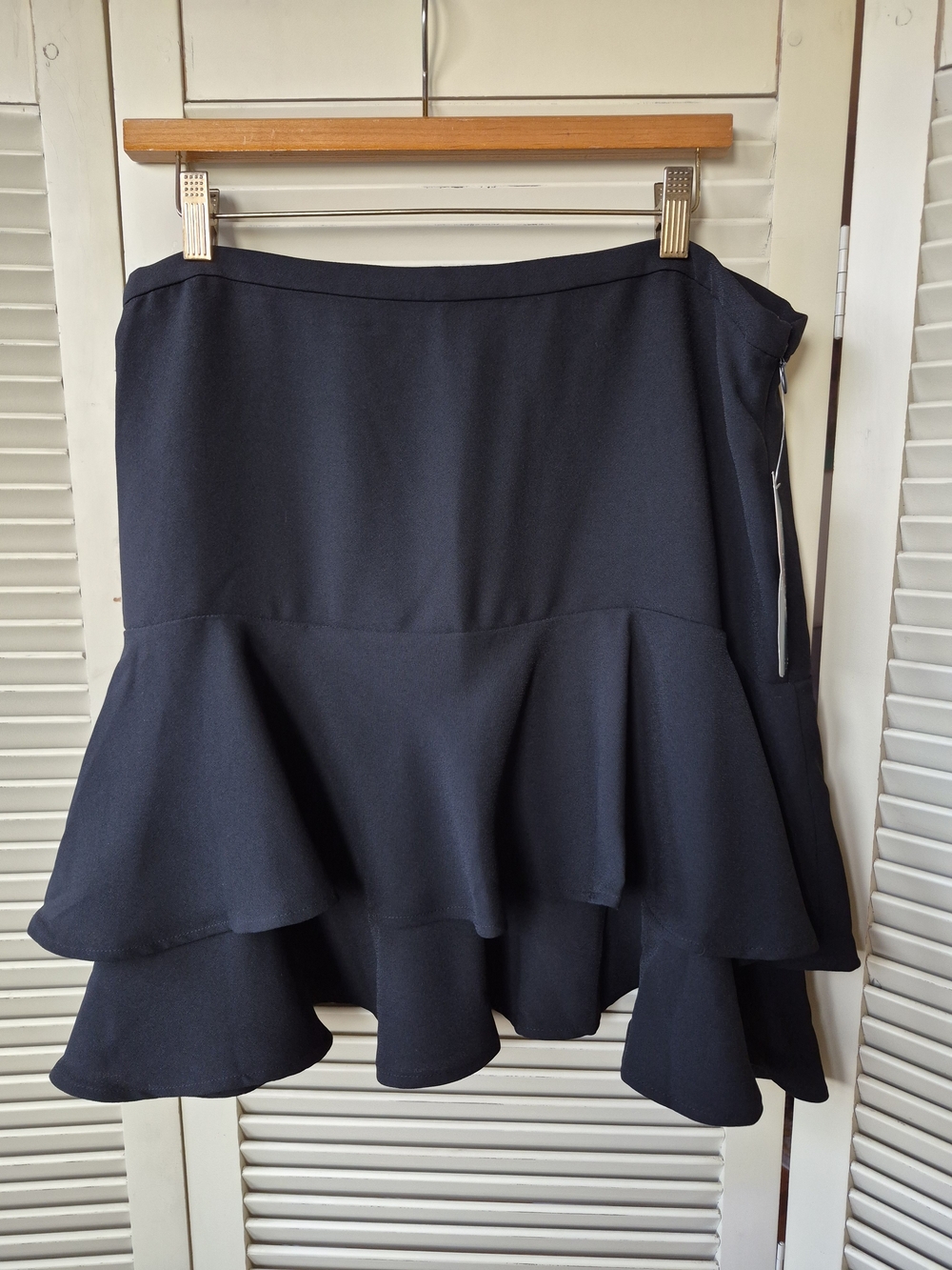 Lauren Ralph Lauren NWT Black Layered Skirt Size 12